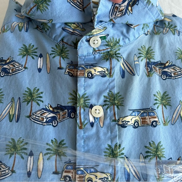 Tommy Hilfiger Hawaiian Surf Board Novelty Print Button Down Shirt - Picture 13 of 13